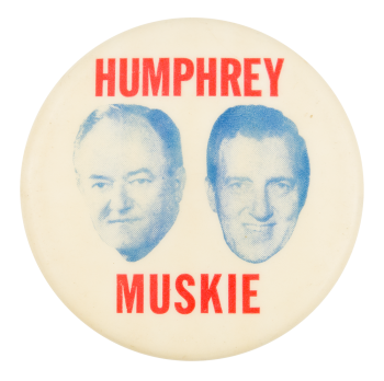 Humphrey Muskie Heads Political Button Museum