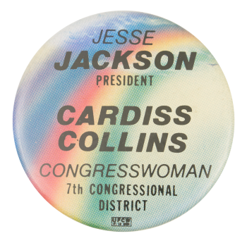 Jackson Cardiss Collins Political Button Museum