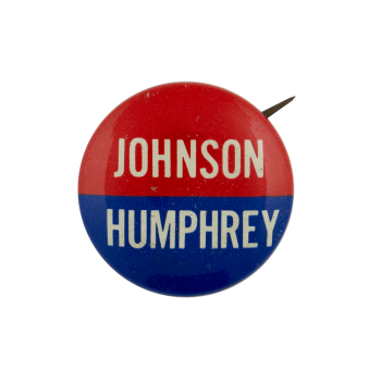 Johnson Humphrey Political Busy Beaver Button Museum