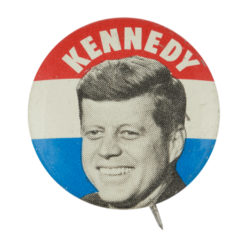Kennedy Red White and Blue Political Button Museum