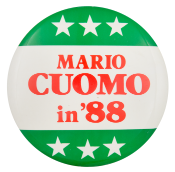 Mario Cuomo in '88 Political Button Museum