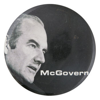 McGovern Black and White Political Button Museum
