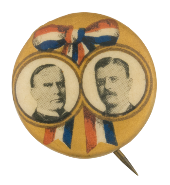 McKinley Roosevelt Campaign Political Button Museum