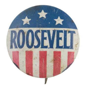 Roosevelt Stars And Stripes Political Button Museum