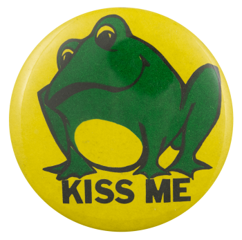 Kiss Me Frog Ice Breakers Busy Beaver Button Museum