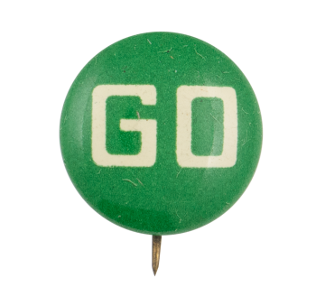 Green Go Ice Breakers Button Museum