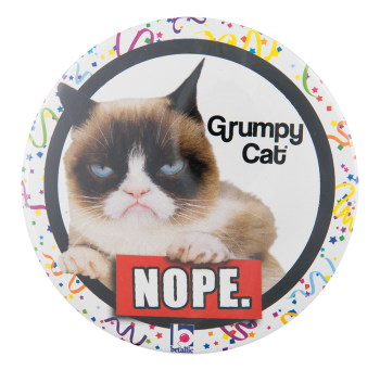 Grumpy Cat Ice Breakers Button Museum