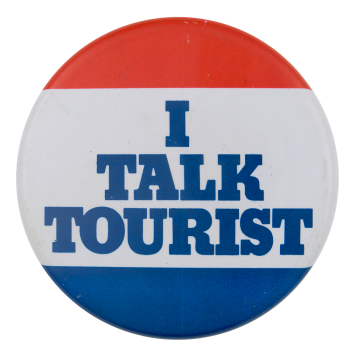 Talk Tourist Ice Breakers Button Museum