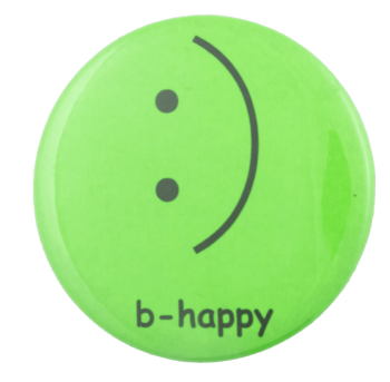 B-Happy Smiley Busy Beaver Button Museum
