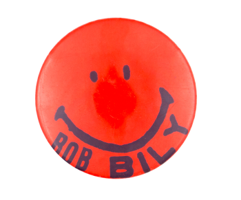 Bob Bily Smiley Red  Smileys Button Museum
