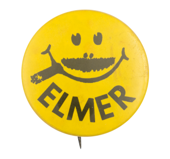 Elmer Mustache Smiley Smileys Button Museum