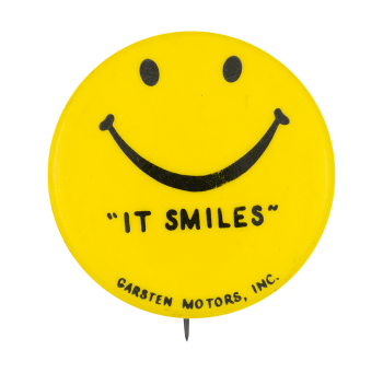 Garston Motors Smiley Smileys Button Museum