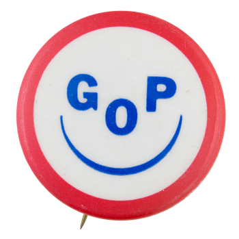 GOP Smiley Face Political Button Museum