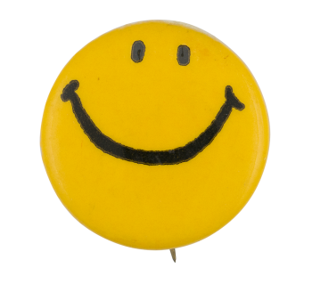 Yellow Smiley 12 Smileys Button Museum
