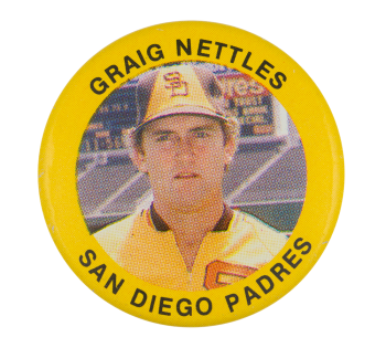 Graig Nettles San Diego Padres Sports Button Museum