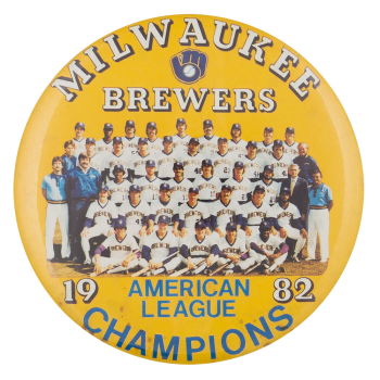 Milwaukee Brewers Champions Sports Button Museum