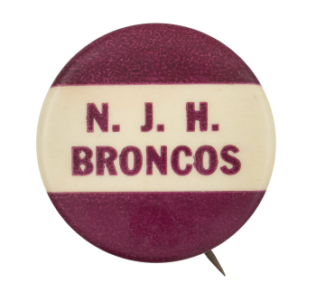 North Jr. High Broncos Sports Button Museum