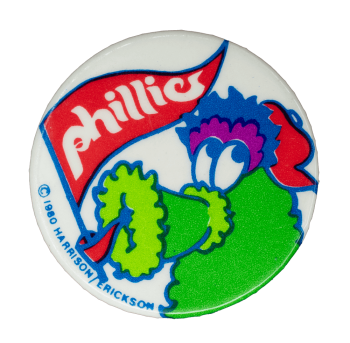 Phillie Phanatic Sports Busy Beaver Button Museum