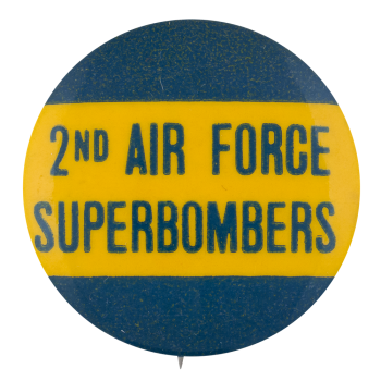 2nd Air Force Superbombers Sports Button Museum