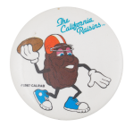 The California Raisins Football Advertising Button Museum