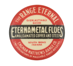 Eternametal Floes Advertising Button Museum