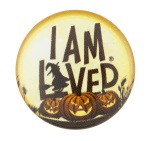 I am Loved Pumpkins Helzberg Diamonds Advertising Button Museum