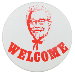 Kentucky Fried Chicken Welcome Advertising Button Museum