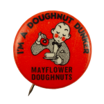 Mayflower Doughnuts Advertising Busy Beaver Button Museum