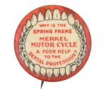 Merkel Motor Cycle Advertising Button Museum