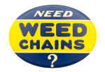 Need Weed Chains Advertising Busy Beaver Button Museum