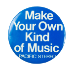 Pacific Stereo Advertising Busy Beaver Button Museum