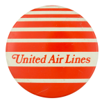 United Air Lines Advertising Button Museum