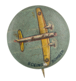 Boeing Bomber Advertising Button Museum