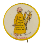 Yellow Kid High Admiral Cigarettes Advertising Button Museum