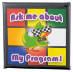 Ask Me About My Program Ask Me Busy Beaver Button Museum