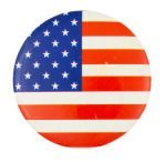 American Flag Circle Art Button Museum