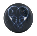 Glowing Heart Art Button Museum