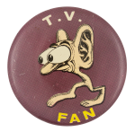 Basil Wolverton T.V. Fan Art Button Museum