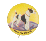 Wire Fox Terrier Art Button Museum