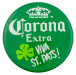 Corona Viva St Pats Beer Busy Beaver Button Museum