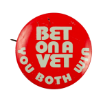 Bet on a Vet Cause Busy Beaver Button Museum