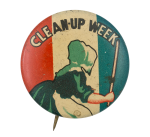 Clean-Up Week Cause Button Museum