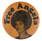 Free Angela Cause Button Museum