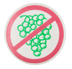 No Grapes Symbol Cause Button Museum