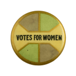 Votes for Women Green and Gold Cause Busy Beaver Button Museum