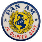 Pan Am Jr Clipper Capt Club Busy Beaver Button Museum