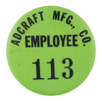 Adcraft Employee Club Button Museum