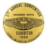 American Retail Coal Association Exhibitor Club Button Museum