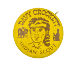 Davy Crockett Indian Scout Club Button Museum