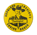 Hopalong Cassidy's Tenderfoot Club Button Museum